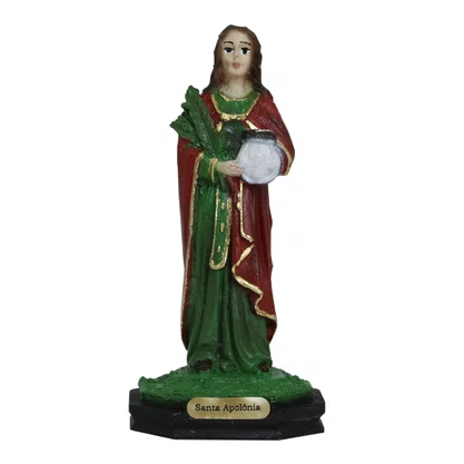 Imagem de Nossa Senhora Apolônia de Resina Nacional - 10 cm