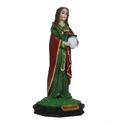 Imagem de Nossa Senhora Apolônia de Resina Nacional - 10 cm