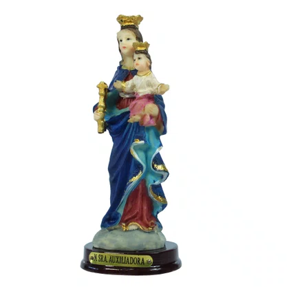 Imagem de Nossa Senhora Auxiliadora de Resina Nacional - 11 cm
