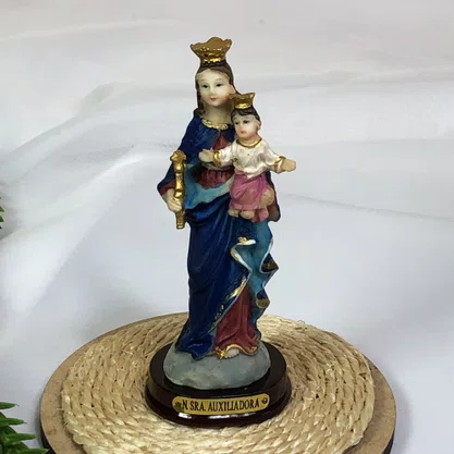 Imagem de Nossa Senhora Auxiliadora de Resina Nacional - 11 cm