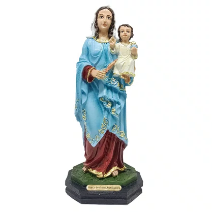 Imagem de Nossa Senhora Auxiliadora de Resina Nacional - 20 cm