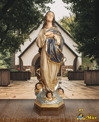 Imagem de Nossa Senhora da Imaculada Conceição de Resina Nacional - 64 cm