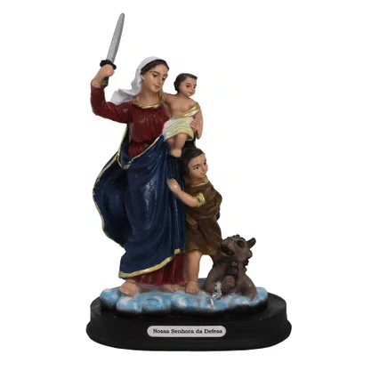 Imagem de Nossa Senhora da Defesa de Resina Nacional - 14 cm