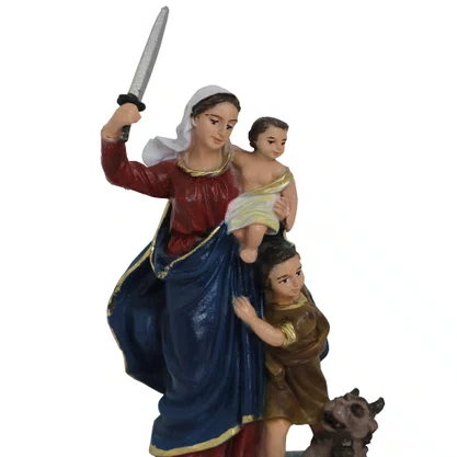 Imagem de Nossa Senhora da Defesa de Resina Nacional - 14 cm