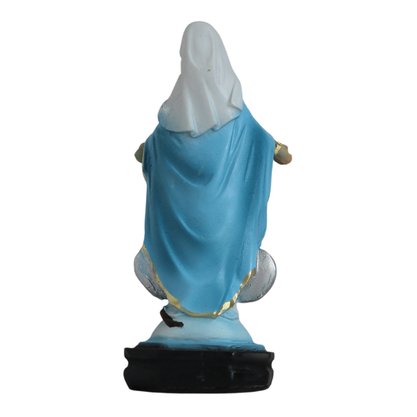 Imagem de Nossa Senhora da Medalha Milagrosa de Resina Nacional - 10,5 cm