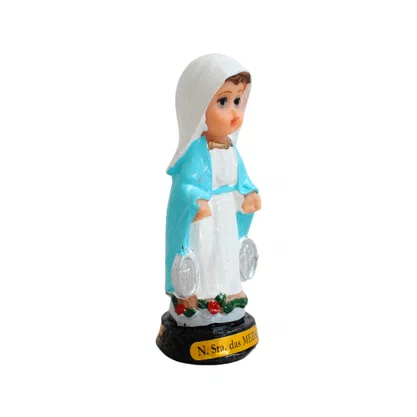 Imagem de Nossa Senhora da Medalha Milagrosa Infantil Resina Nacional - 8,5 cm 
