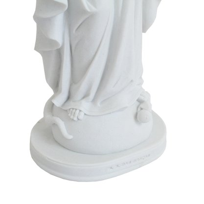 Imagem de Nossa Senhora das Graças de Mármore Branco Strass - 40 cm