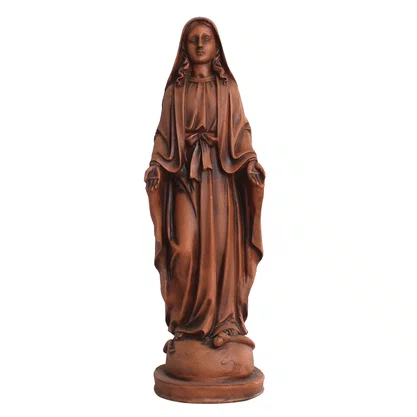 Imagem de Nossa Senhora das Graças de Resina Efeito Madeira - 20 cm