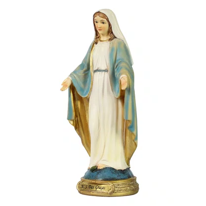 Imagem de Nossa Senhora das Graças de Resina Importada - 19 cm