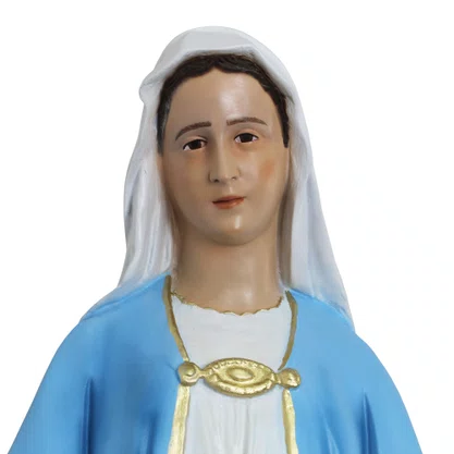 Imagem de Nossa Senhora das Graças Serpente e Maçã de Resina Nacional - 100 cm