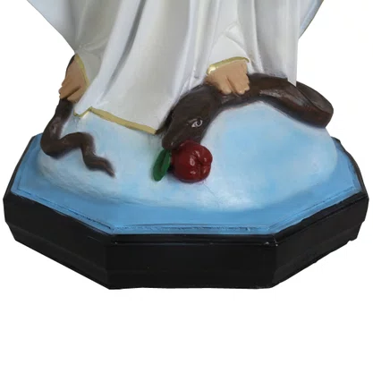 Imagem de Nossa Senhora das Graças Serpente e Maçã de Resina Nacional - 100 cm