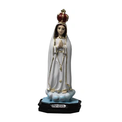 Imagem de Nossa Senhora de Fátima de Resina Nacional - 14 cm