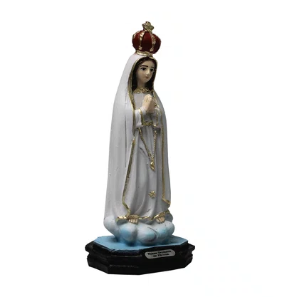 Imagem de Nossa Senhora de Fátima de Resina Nacional - 14 cm