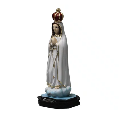 Imagem de Nossa Senhora de Fátima de Resina Nacional - 14 cm