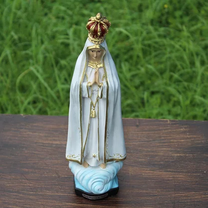 Imagem de Nossa Senhora de Fátima de Resina Nacional - 25 cm