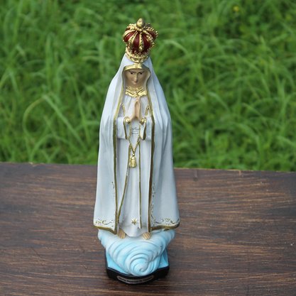 Imagem de Nossa Senhora de Fátima de Resina Nacional - 25 cm