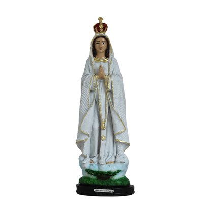 Imagem de Nossa Senhora de Fátima de Resina Nacional de - 30 cm