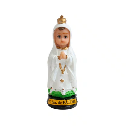 Imagem de Nossa Senhora de Fátima Infantil Resina Nacional - 7 cm