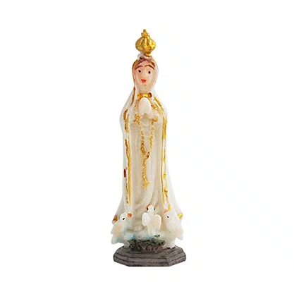 Imagem de Nossa Senhora de Fátima Resina Importada - 5 cm