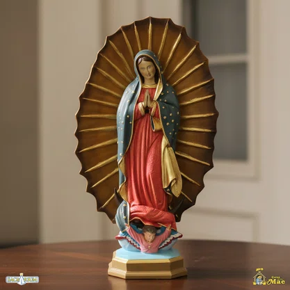 Imagem de Nossa Senhora de Guadalupe de Resina Nacional - 1,20Mt