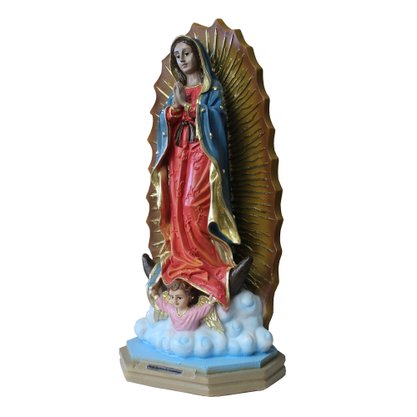 Imagem de Nossa Senhora de Guadalupe de Resina Nacional - 30 cm