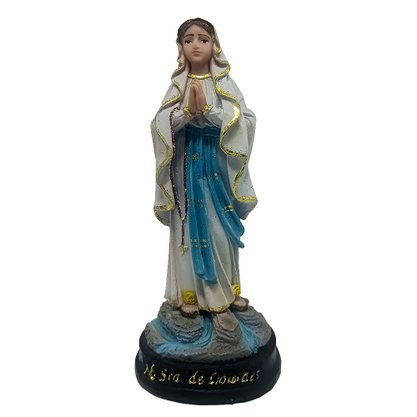 Imagem de Nossa Senhora de Lourdes de Resina Nacional -  14 cm