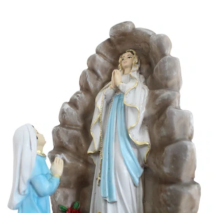 Imagem de Nossa Senhora de Lourdes Gruta de Resina Nacional - 24 Cm