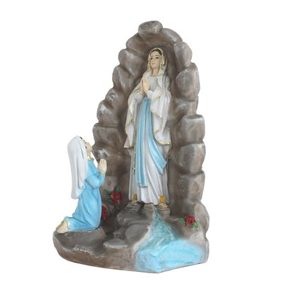 Imagem de Nossa Senhora de Lourdes Gruta de Resina Nacional - 24 Cm