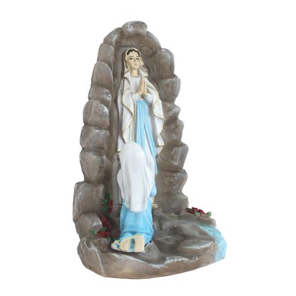 Imagem de Nossa Senhora de Lourdes Gruta de Resina Nacional - 24 Cm