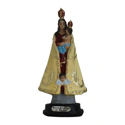 Imagem de Nossa Senhora de Nazaré de Resina Nacional - 12 cm