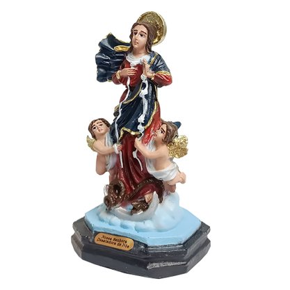 Imagem de Nossa Senhora Desatadora dos Nós de Resina Nacional - 12 cm