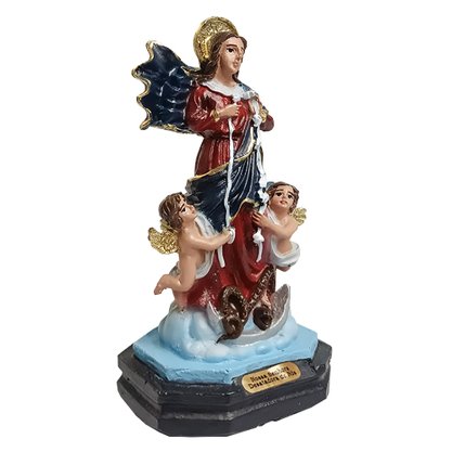 Imagem de Nossa Senhora Desatadora dos Nós de Resina Nacional - 12 cm