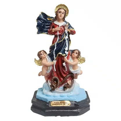 Imagem de Nossa Senhora Desatadora dos Nós de Resina Nacional - 12 cm