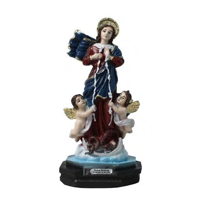Imagem de Nossa Senhora Desatadora dos Nós de Resina Nacional - 15 cm