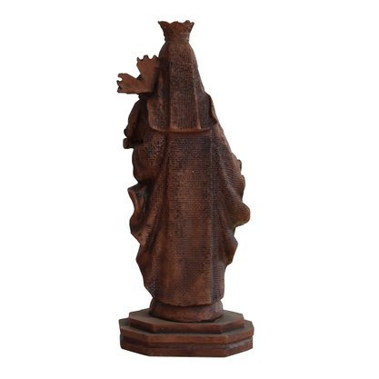 Imagem de Nossa Senhora do Carmo de Resina Efeito Madeira - 20 cm