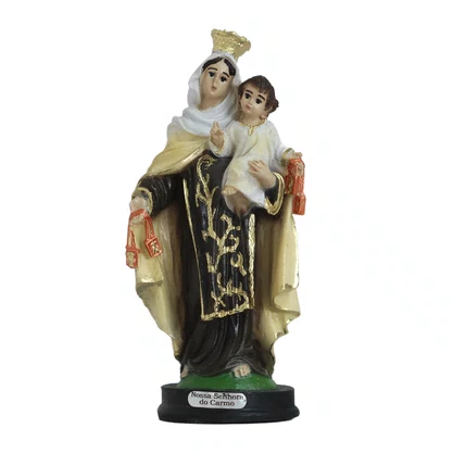 Imagem de Nossa Senhora do Carmo de Resina Nacional - 12 cm