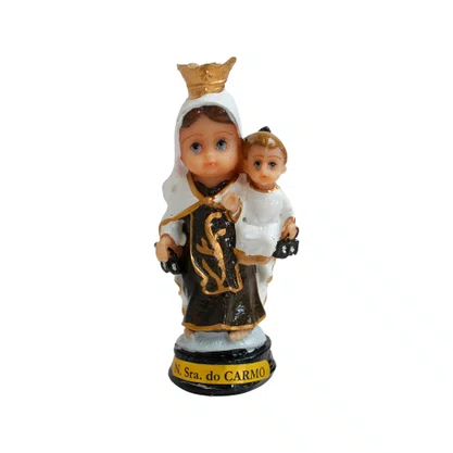 Imagem de Nossa Senhora do Carmo Infantil Resina Nacional - 9 cm