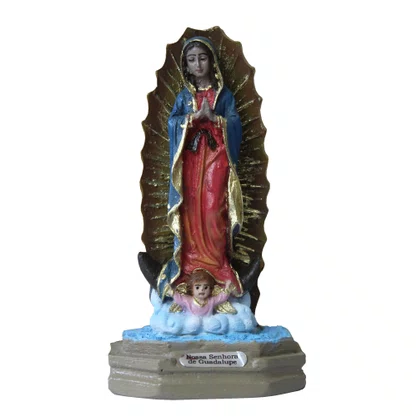 Imagem de Nossa Senhora do Guadalupe de Resina Nacional - 14 cm