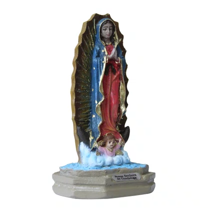 Imagem de Nossa Senhora do Guadalupe de Resina Nacional - 14 cm