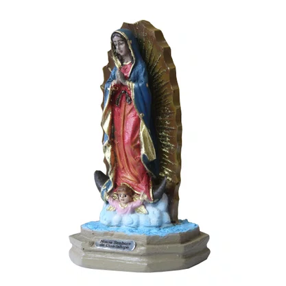 Imagem de Nossa Senhora do Guadalupe de Resina Nacional - 14 cm