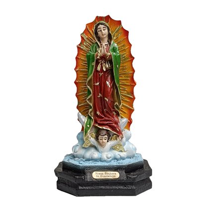 Imagem de Nossa Senhora do Guadalupe de Resina Nacional - 14 cm