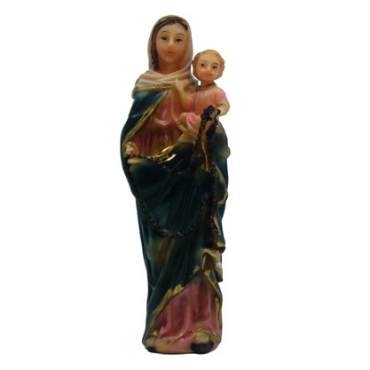 Imagem de Nossa Senhora do Rosário de Resina Importada - 10 cm