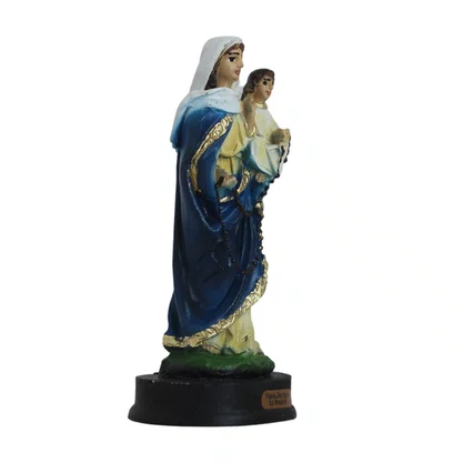 Imagem de Nossa Senhora do Rosário de Resina Nacional - 12 cm