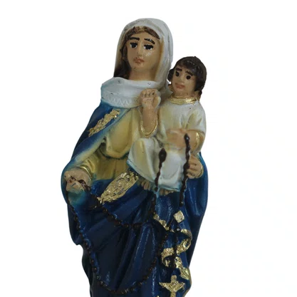 Imagem de Nossa Senhora do Rosário de Resina Nacional - 12 cm