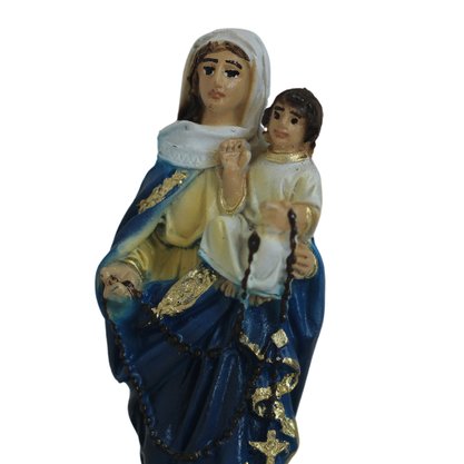 Imagem de Nossa Senhora do Rosário de Resina Nacional - 12 cm