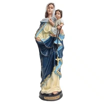 Imagem de Nossa Senhora do Rosário de Resina Nacional - 20 cm