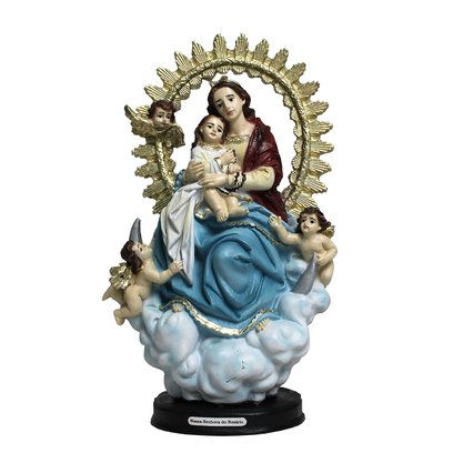 Imagem de Nossa Senhora do Rosário de Resina Nacional - 24 cm