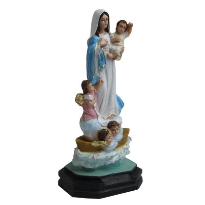 Imagem de Nossa Senhora dos Navegantes de Resina Nacional - 14 cm