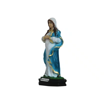 Imagem de Nossa Senhora Grávida de Resina Nacional - 12 cm