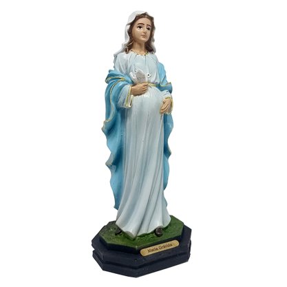 Imagem de Nossa Senhora Grávida de Resina Nacional - 20 cm